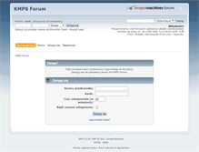Tablet Screenshot of forum.kmps.org.pl